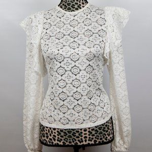 Tinywillow Lace Shirt sz M